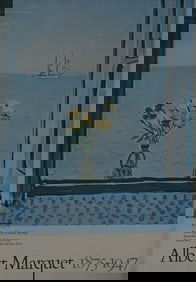 Vintage Albert Marquet Exhibition Framed Poster