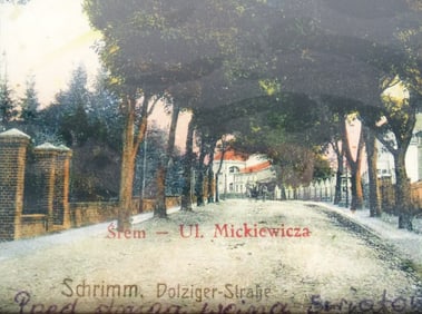 Vintage Framed Print "Srem - UI. Mickiewizca"
