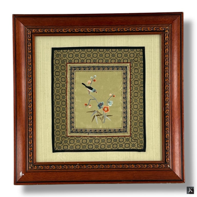 Vintage Japanese Embroidered Panel (1 of 4)