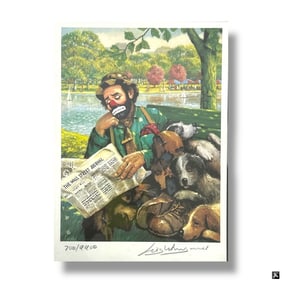 Emmett Kelly Circus LE Lithograph "Sunday in the..