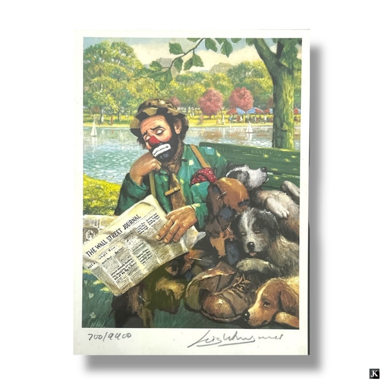 Emmett Kelly Circus LE Lithograph "Sunday in the.. (1 of 6)