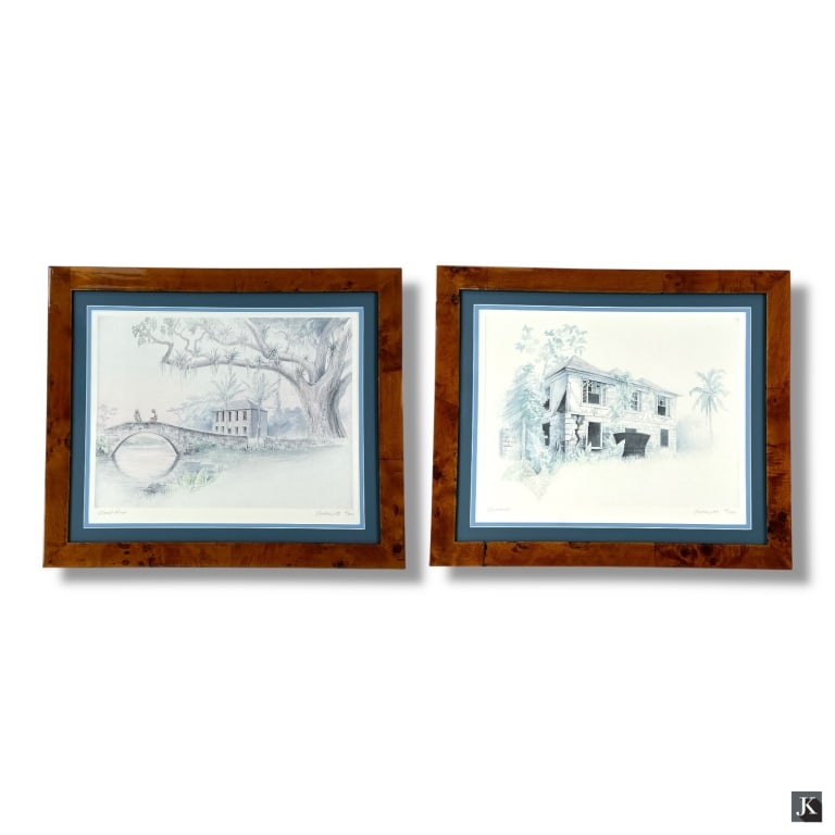 2 Color Lithographs - Mystery Artist (1 of 6)