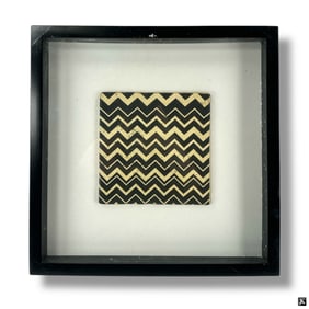 3 Framed Antique Ceramic Tiles