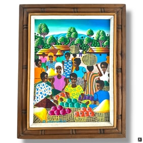 Artist Unknown, Signed Haitian Painting