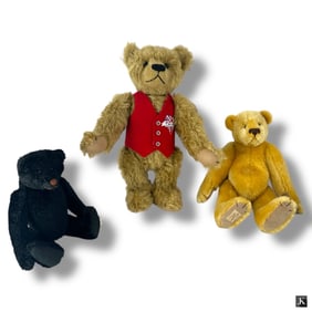 3 Collectible Teddy Bears