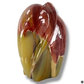 A Heavy Rhodochrosite Elephant Carving