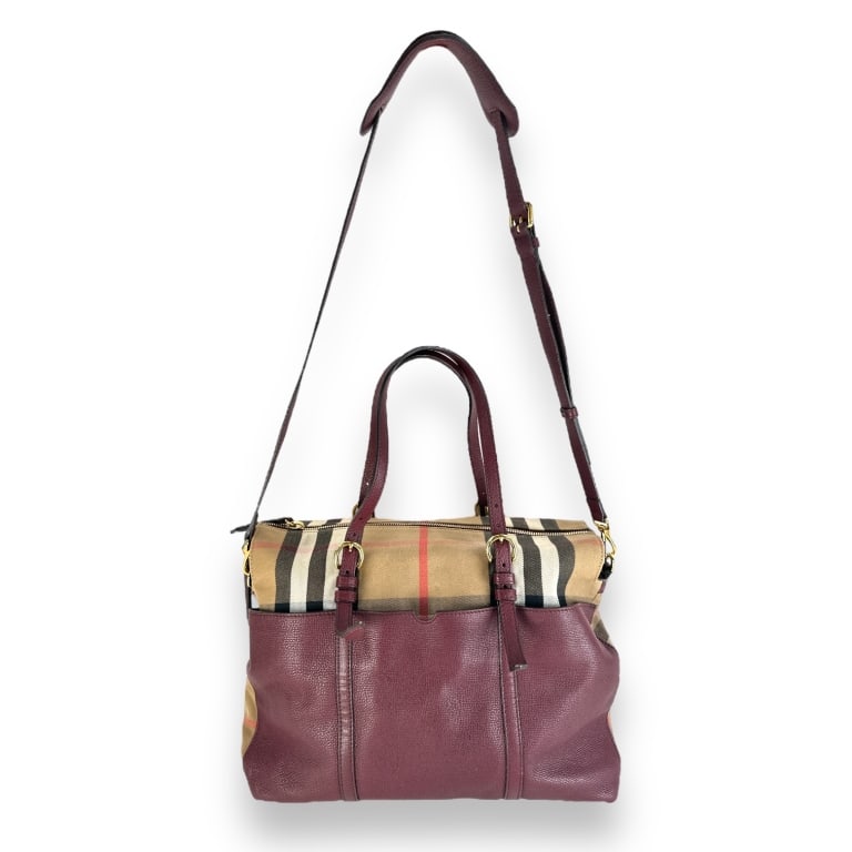 Burberry Mason Canvas & Leather Baby Diaper Bag (1 of 4)