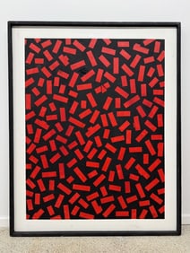 Peter Young (b.1940) Acrylic/Canvas