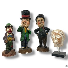 Group of 4 Vintage Figural Sculptures