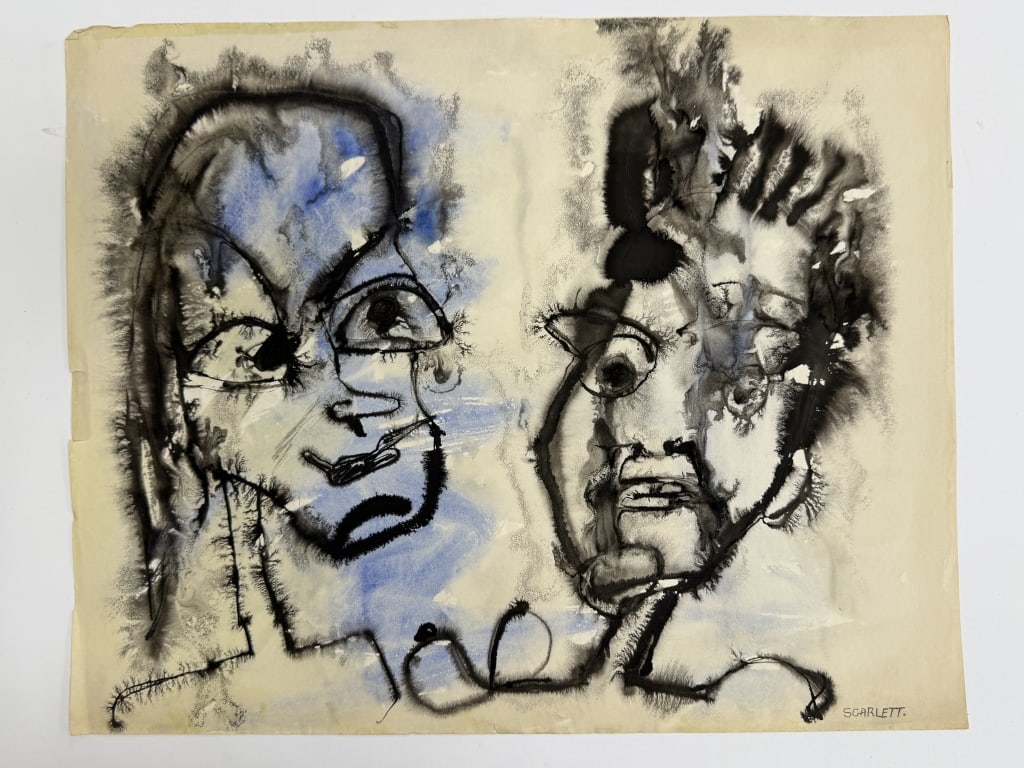 Rolph Scarlett (1889-1984) Mixed Media/Paper (1 of 2)