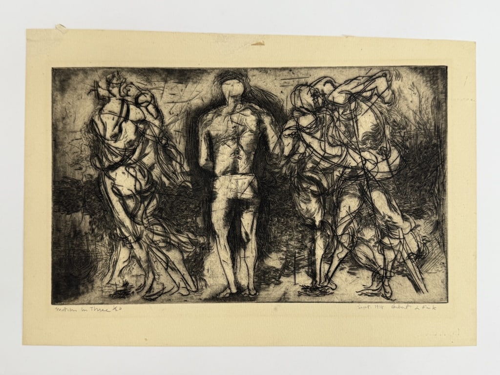 Herbert L. Fink (1921-2006) Signed Etching (1 of 4)