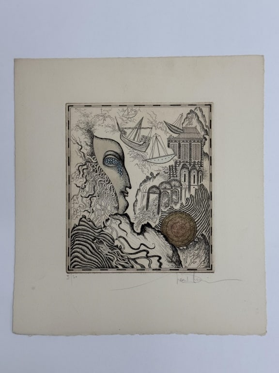 Ivan Dobroruka (1934-2001) Signed Etching (1 of 3)