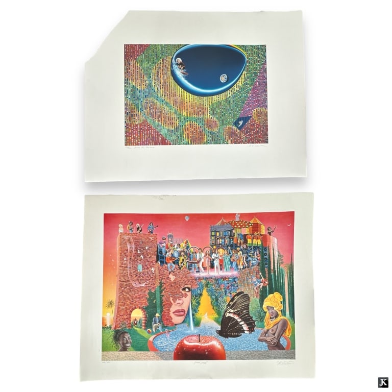 Pair August Demblin (b. 1948) Signed Lithographs (1 of 6)