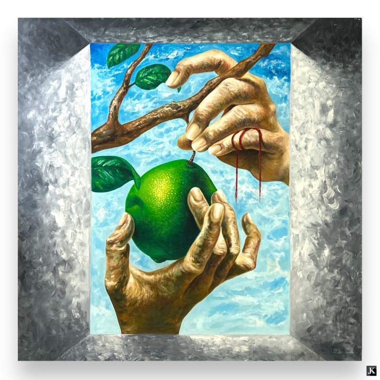 Wilfredo Barcelo, (Cuban, b. 1971) O/C The Window (1 of 5)