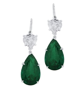 GIA Certified 7.88ct Colombian Emerald & 2ct Diamo