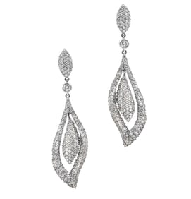 4.63ct Diamond Dangle Earrings -