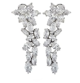 14 Carat Diamond Dangle Earrings