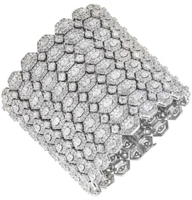 18k White Gold Diamond Bracelet
