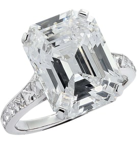7Ct GIA Certified Emerald Cut Diamond Engagement