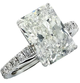 5.25 Carat GIA Certified Radiant Cut Diamond Engag
