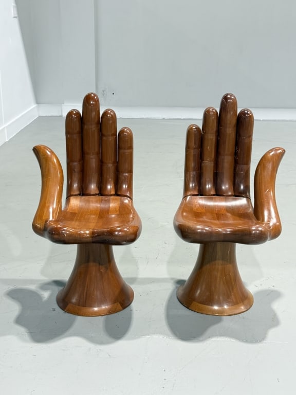 Pair of Pedro Friedeberg Hand Chairs (1 of 12)
