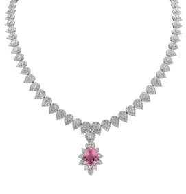 18k White Gold Diamond Necklace 25ct