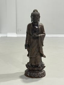 Antique Chinese Bronze Buddha, LARGE