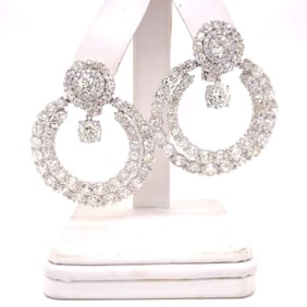 37.46 Ct. Sophia D Diamond Earrings