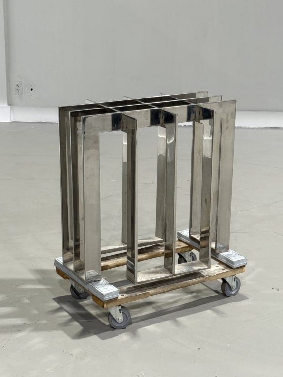 Possibly Pace Chrome Dining Table Base (1 of 11)