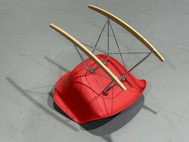 Modern Red Rocking Chair