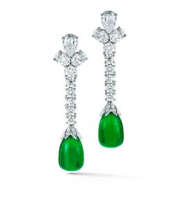 EMERALD DROP EARRING