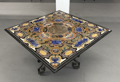 Superb Quality Inlaid Marble Top Entrance Table