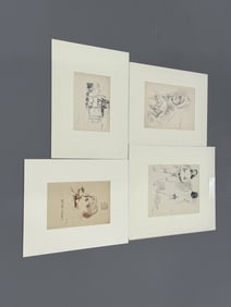 (4) Four Raphael Soyer Drawings