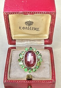 Russian Gold Diamond, 4 carat ring