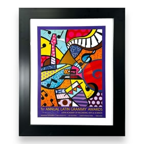 Romero Britto "Latin Grammy's" Print Signed