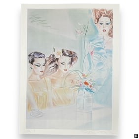 Pater Sato Color Lithograph "Flower" A.P.