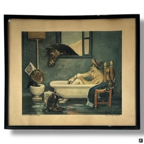 Lon Megargee Signed Print "Home on the Range"