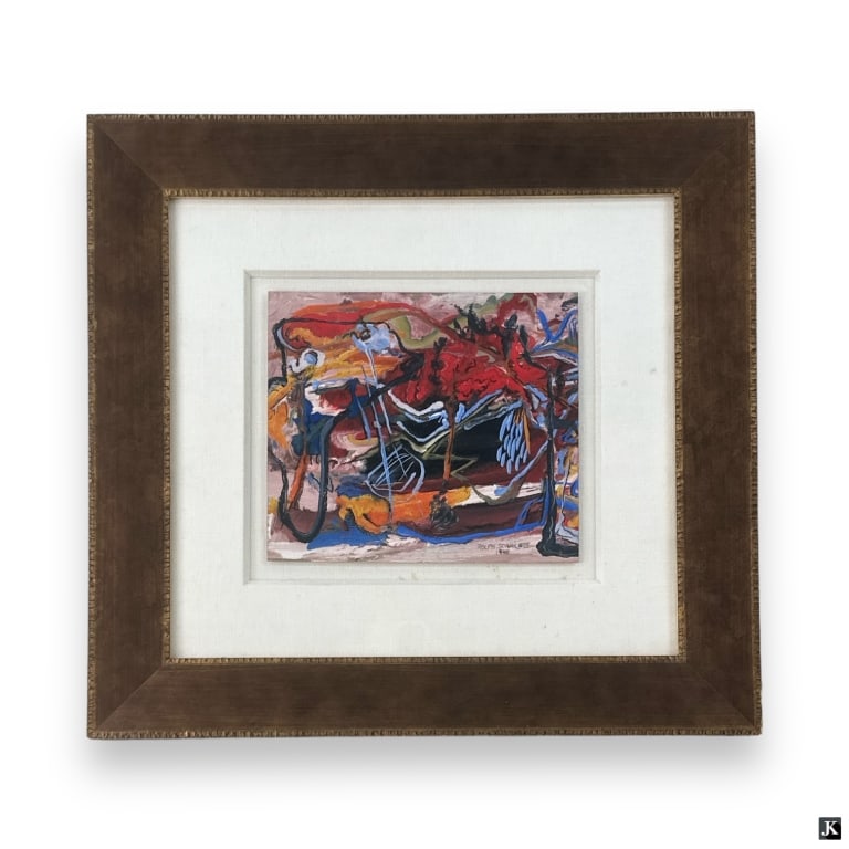 Rolph Scarlett Watercolor Abstract Painting (1 of 4)