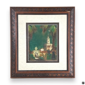 Warren Sawyer (USA 1904-1977) Pastel Of Embassy