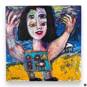 Hegina Rodrigues (USA 20th/21st) Oil On Board