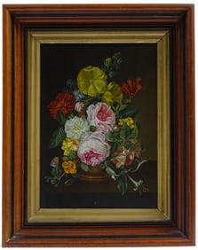 Likely Lina Krause, German Oil/board "Still Life"