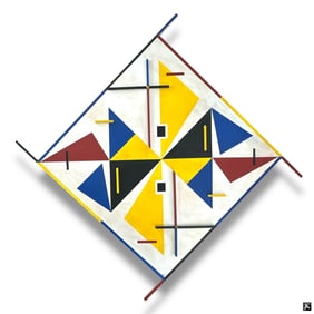 Attrib Sandu Darie Acrylic on Wood "Abstract '58"