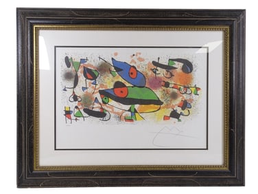 Joan Miró Color Lithograph "Sculpture II"