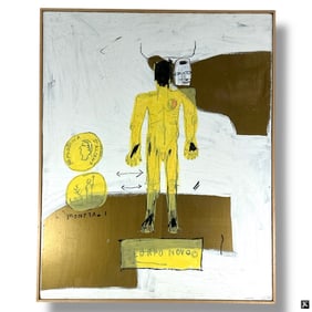 Contemporary Abstract Expressionist Oil on Board