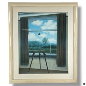 after: Magritte Framed Print "The Human Condition"