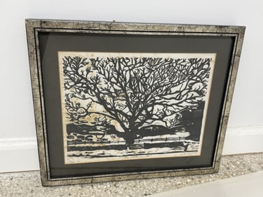 Artist Unknown Woodblock Print