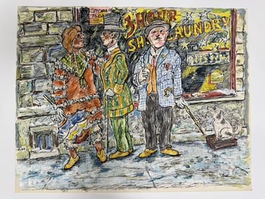 Martin Kaelin (b. 1926) Gouache/Watercolor/Paper