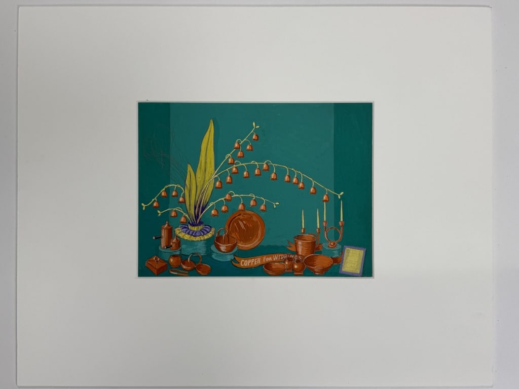 Rolph Scarlett (1889-1984) Gouache/Pencil/Board (1 of 5)