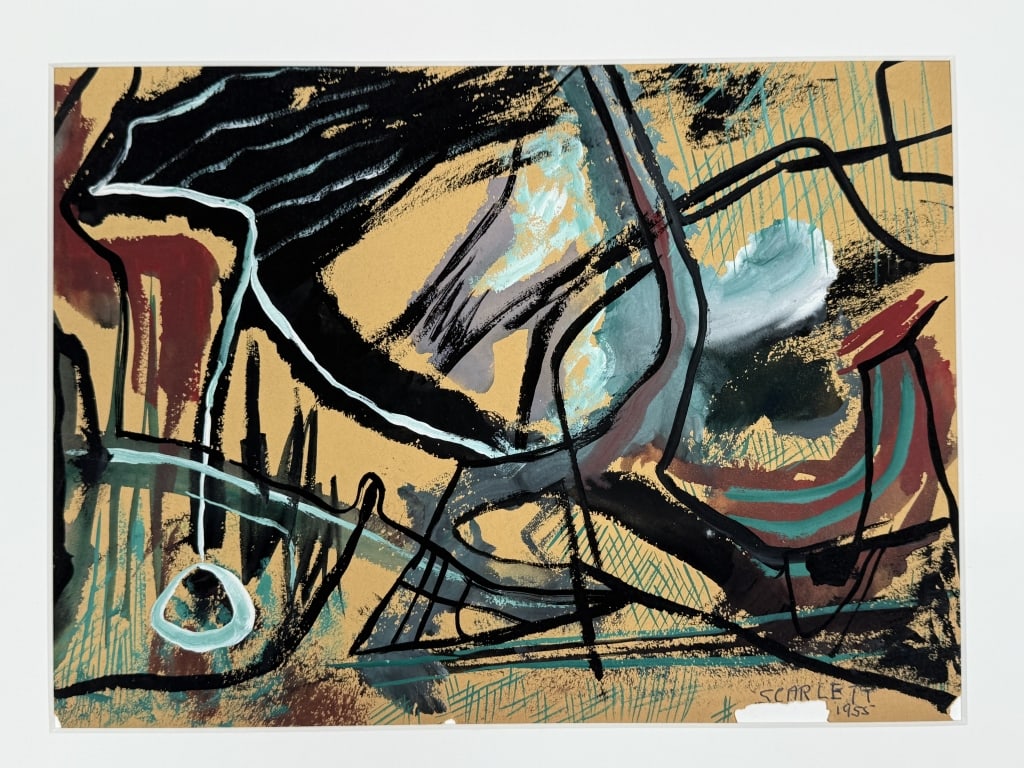 Rolph Scarlett (1889-1984) Gouache/Paper (1 of 5)