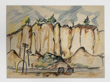 Rolph Scarlett (1889-1984) Pastel/Paper